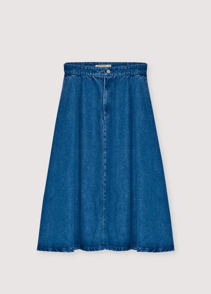 The New Society - Tencel Skirt Denim - Kalifornia Jean Bar