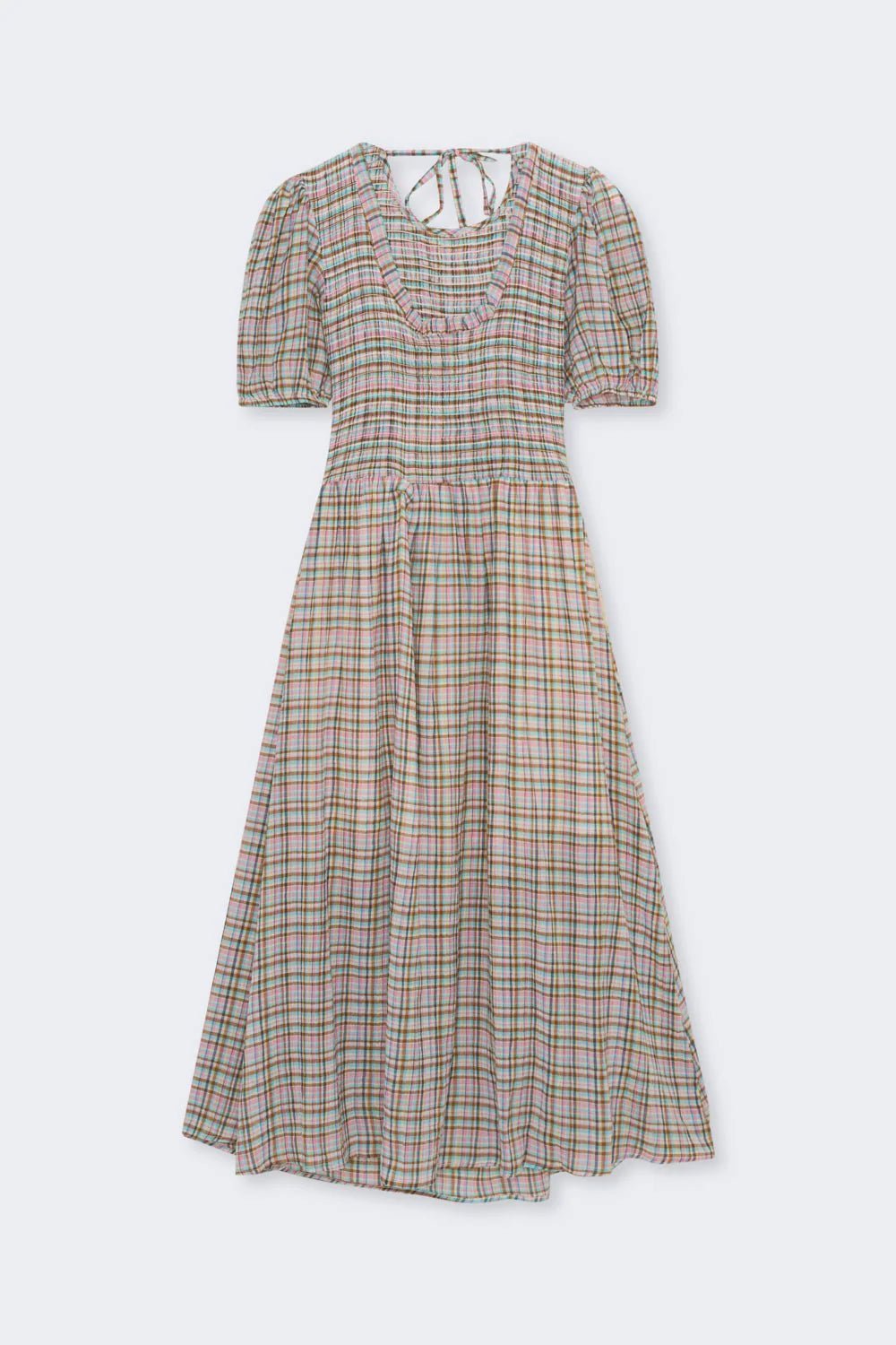 The New Society - Zinnia Check Dress - Kalifornia Jean Bar