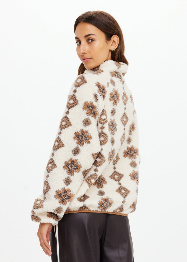 The Upside - Abstract Harlowe Fleece Pullover - Kalifornia Jean Bar
