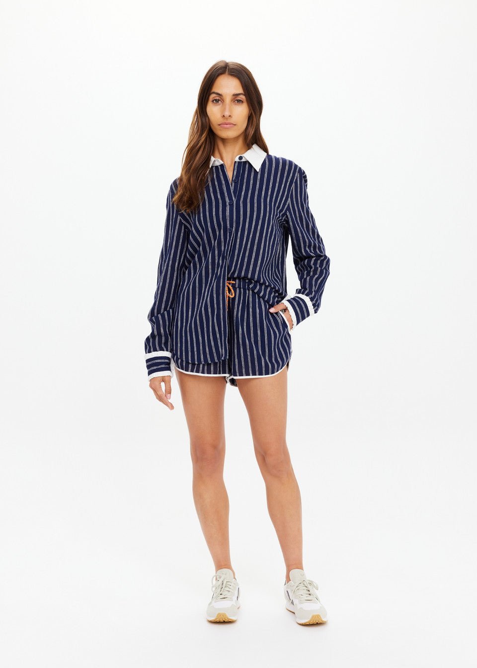 The Upside - Belize Stripe Bobbi Collared Shirt - Kalifornia Jean Bar