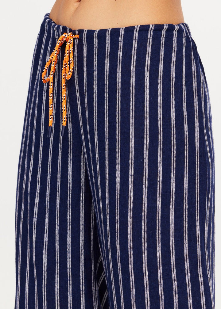 The Upside - Belize Stripe Charli Drawstring Pant - Kalifornia Jean Bar