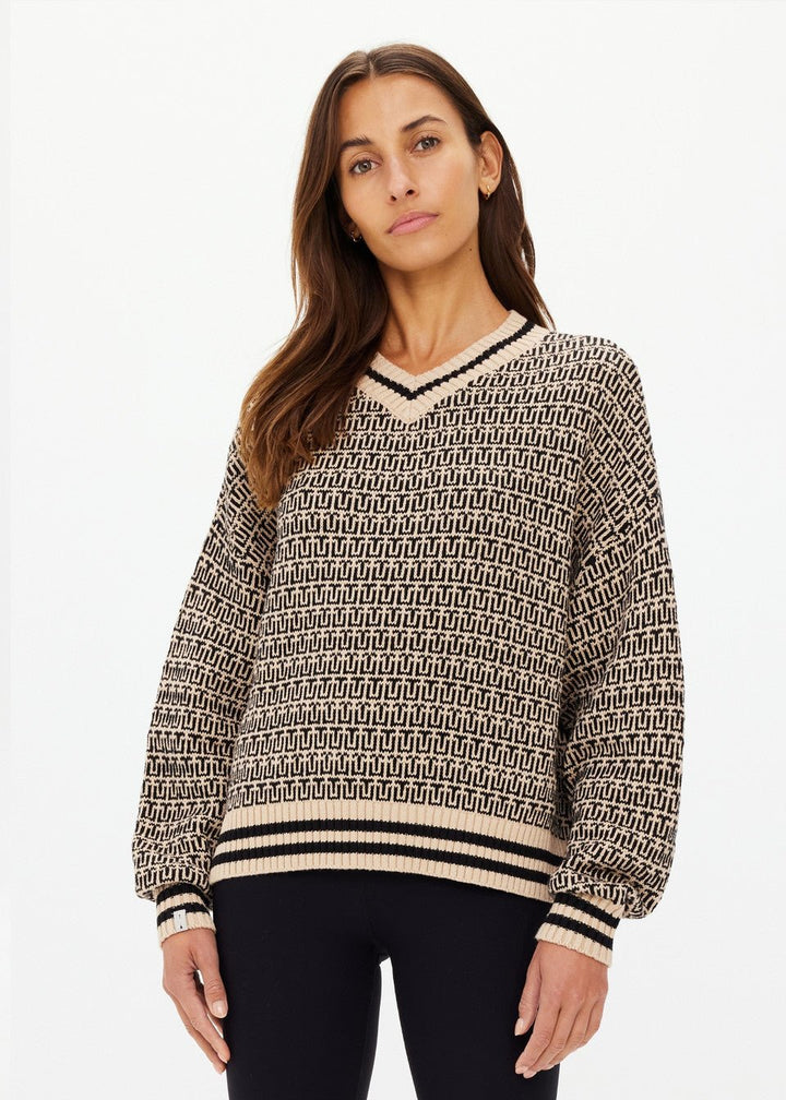 The Upside - Castilla Millie Knit Sweater Pebble - Kalifornia Jean Bar