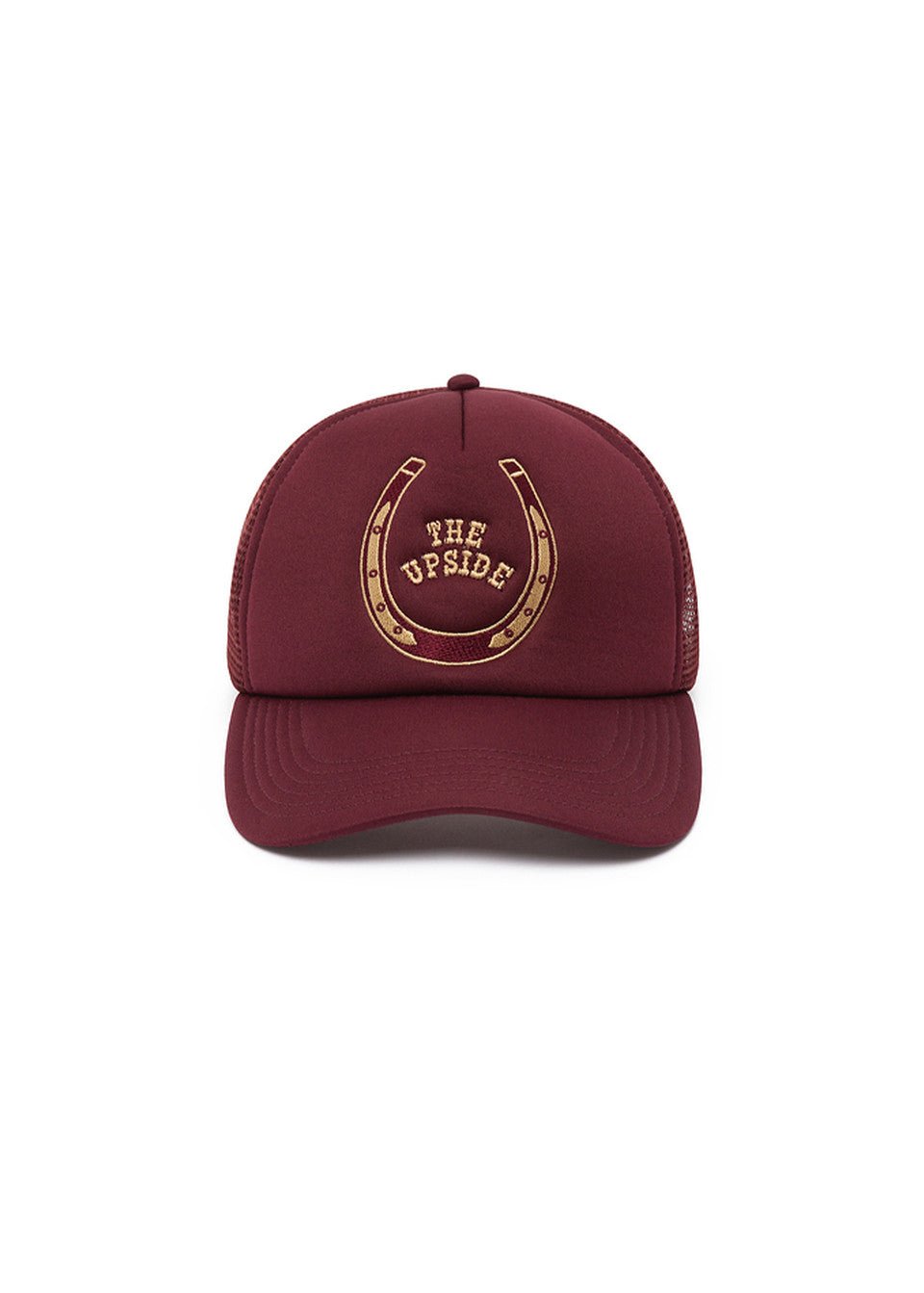 The Upside - Cheval Trucker Hat in Bordeaux - Kalifornia Jean Bar