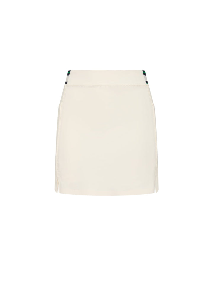 The Upside - Courship Becket Mini Skirt in Cream - Kalifornia Jean Bar