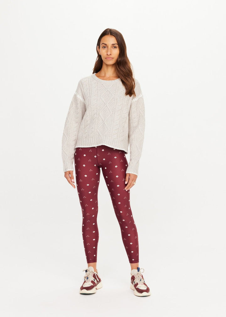 The Upside - Cream Xanthe Crew Neck Knit Sweater - Kalifornia Jean Bar