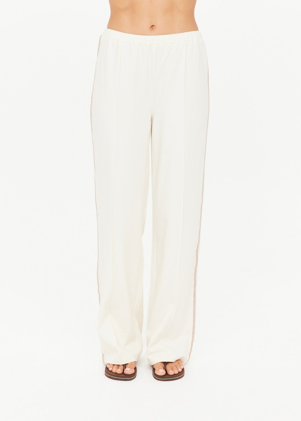 The Upside - Creme Hamsa Milou Wide Leg Pant - Kalifornia Jean Bar