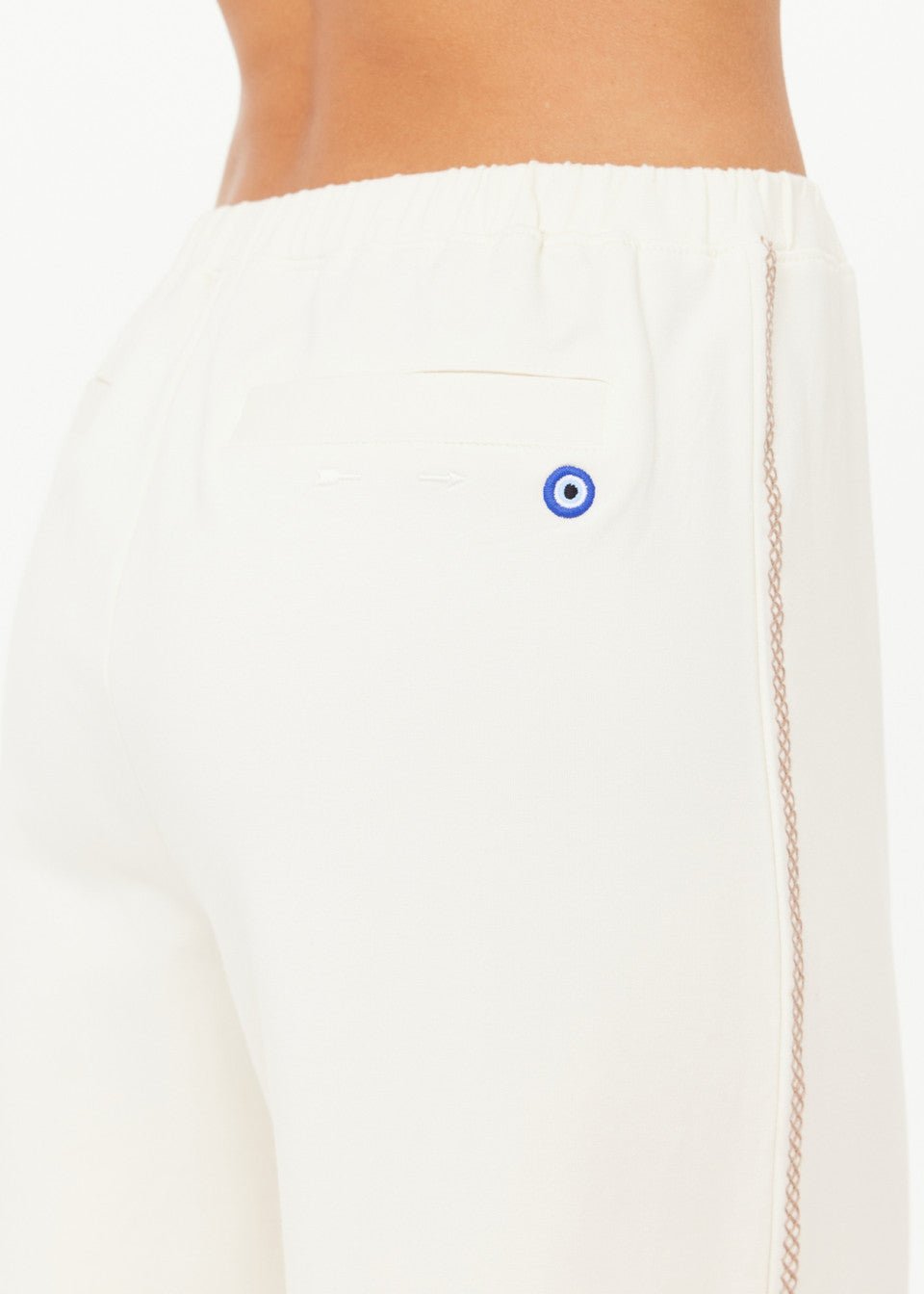 The Upside - Creme Hamsa Milou Wide Leg Pant - Kalifornia Jean Bar