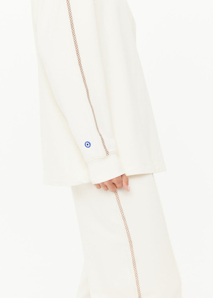 The Upside - Creme Hamsa Sunday Long Sleeve - Kalifornia Jean Bar