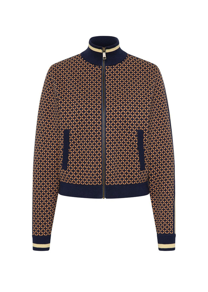 The Upside - Crossroad Margot Knit Jacket in Geo - Kalifornia Jean Bar