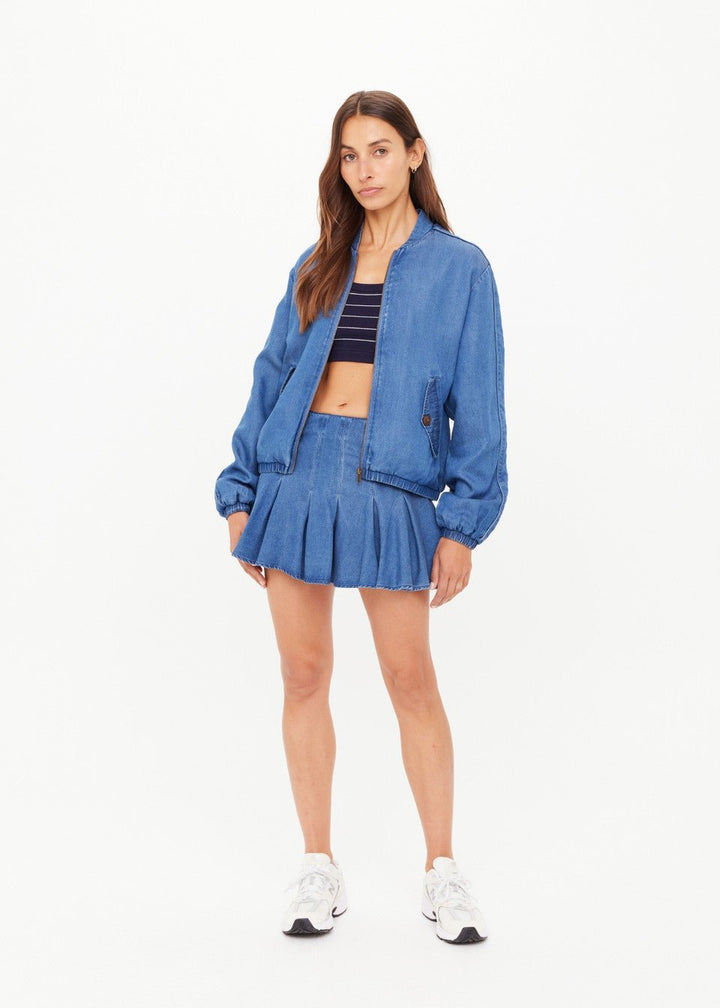 The Upside - Denim Lykke Lexi Bomber Jacket - Kalifornia Jean Bar