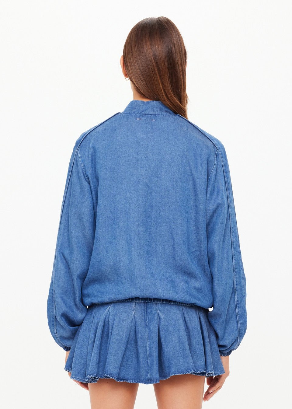 The Upside - Denim Lykke Lexi Bomber Jacket - Kalifornia Jean Bar