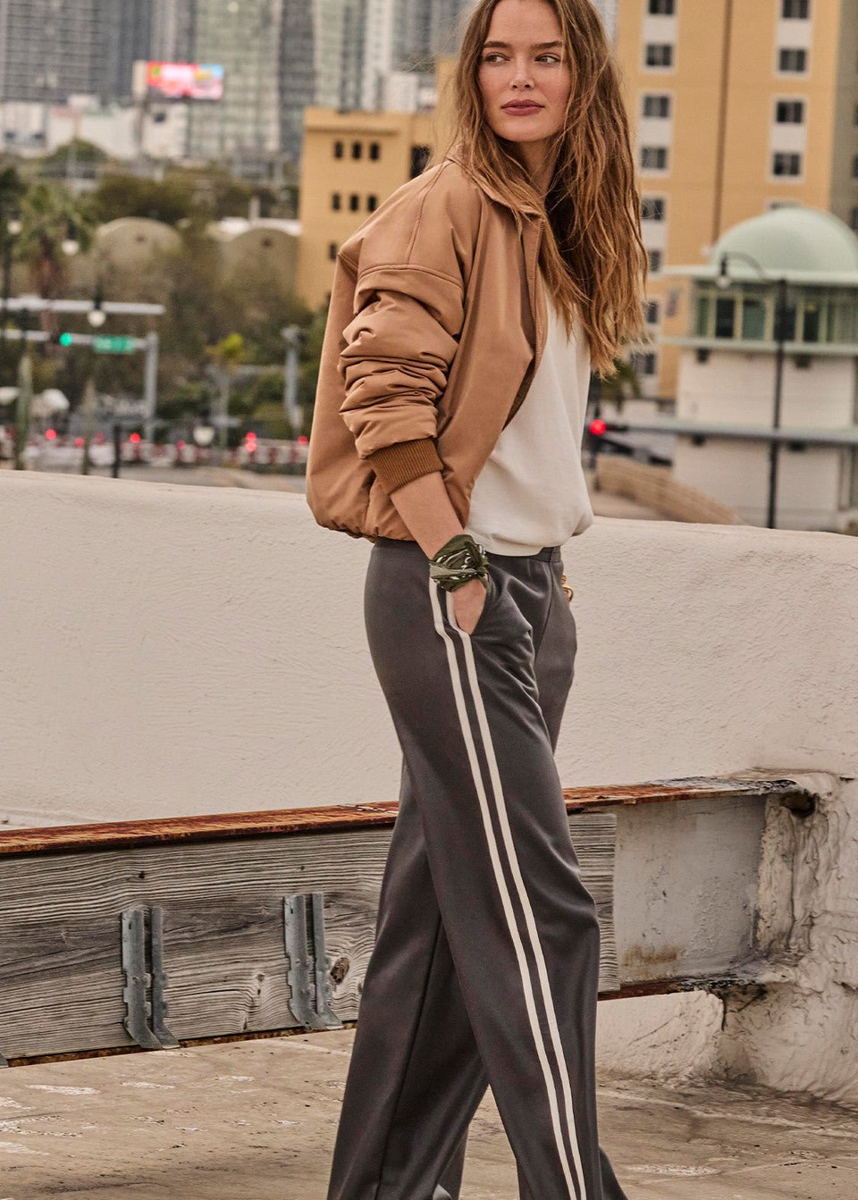 The Upside - Ebony Vegan Leather Twilight Pant - Kalifornia Jean Bar