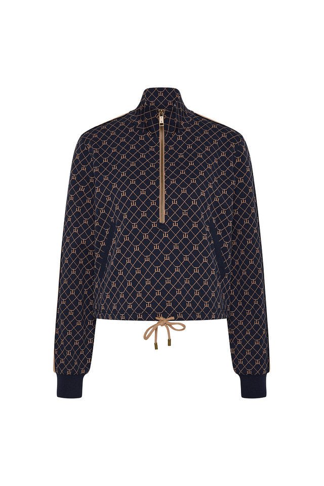 The Upside - Ezra Monogram Morgan Quarter Zip - Kalifornia Jean Bar