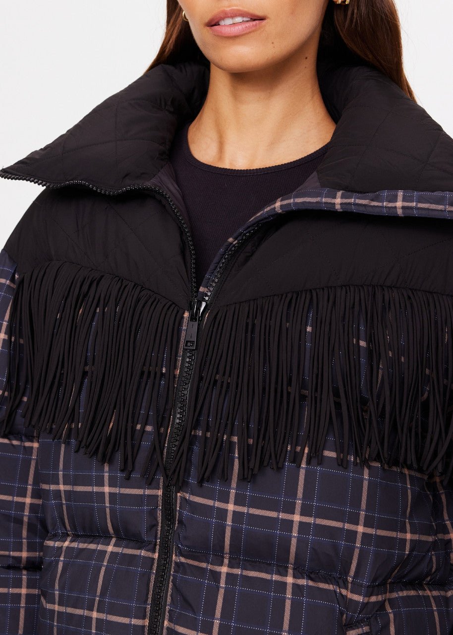 The Upside - Fox Puffer Jacket Check - Kalifornia Jean Bar The Upside - Fox Puffer Jacket Check