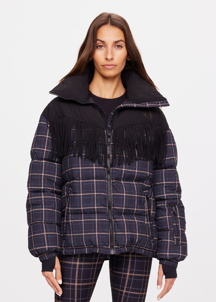 The Upside - Fox Puffer Jacket Check - Kalifornia Jean Bar The Upside - Fox Puffer Jacket Check