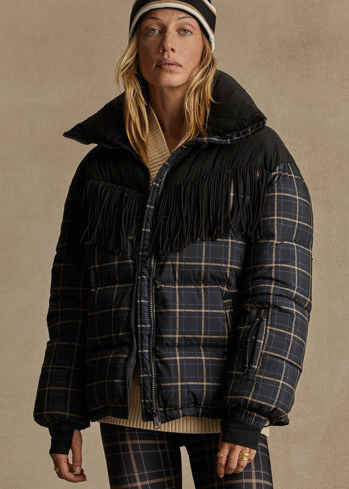 The Upside - Fox Puffer Jacket Check - Kalifornia Jean Bar The Upside - Fox Puffer Jacket Check