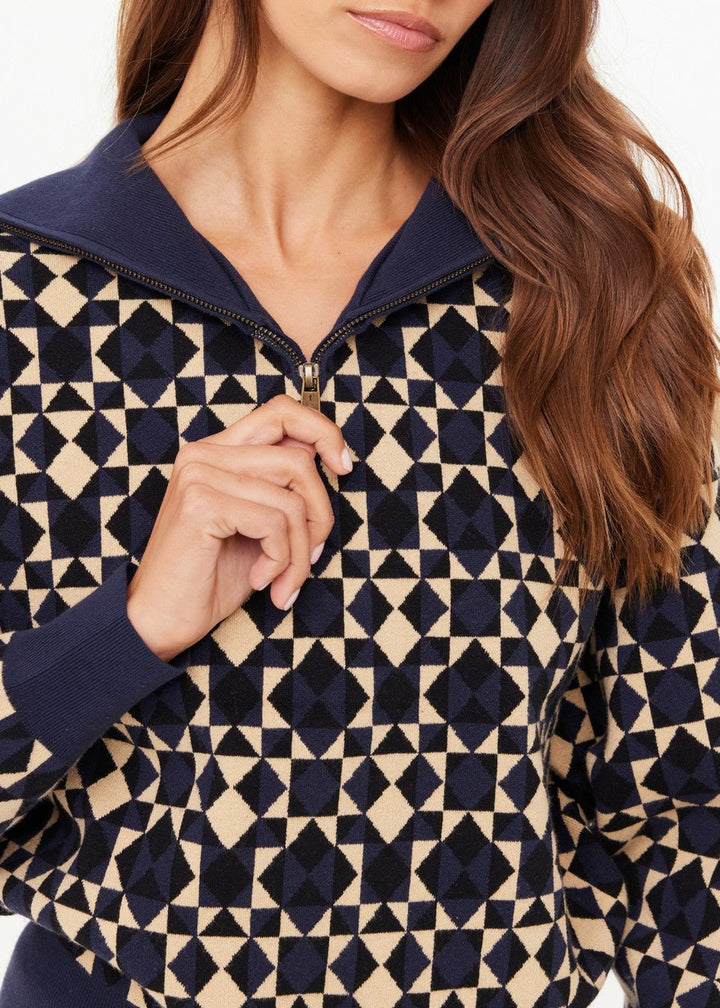 The Upside - Geo Cosmo Kairo Half - Zip - Kalifornia Jean Bar