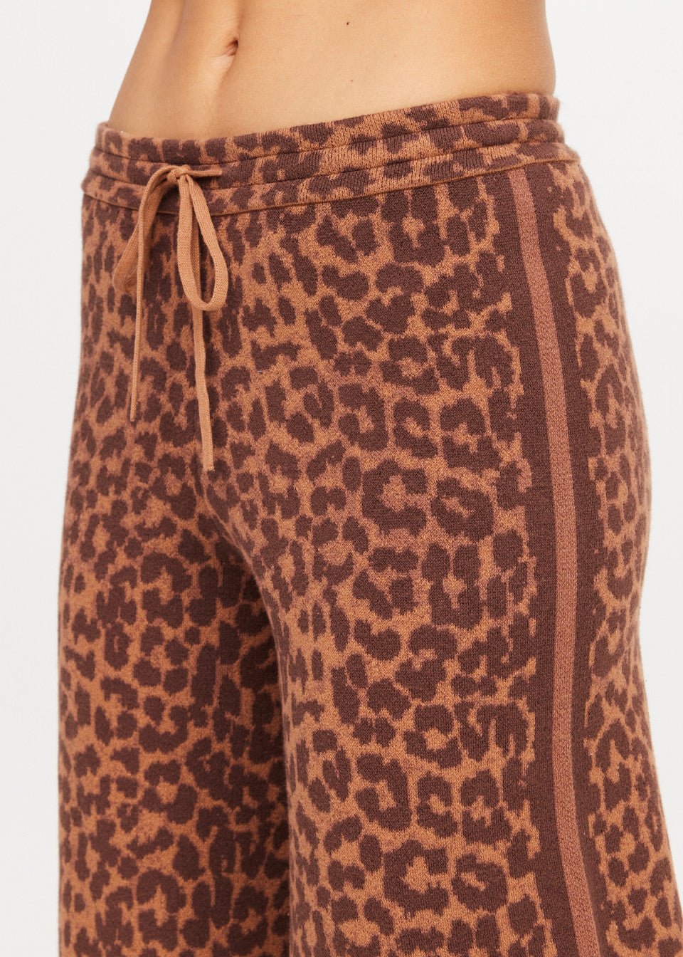 The Upside - Malawi Tia Knit Pant Leopard Freya - Kalifornia Jean Bar