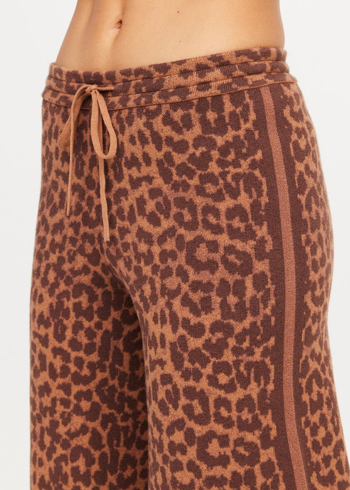The Upside - Malawi Tia Knit Pant Leopard Freya - Kalifornia Jean Bar