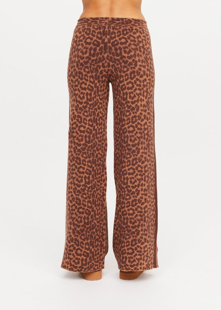 The Upside - Malawi Tia Knit Pant Leopard Freya - Kalifornia Jean Bar