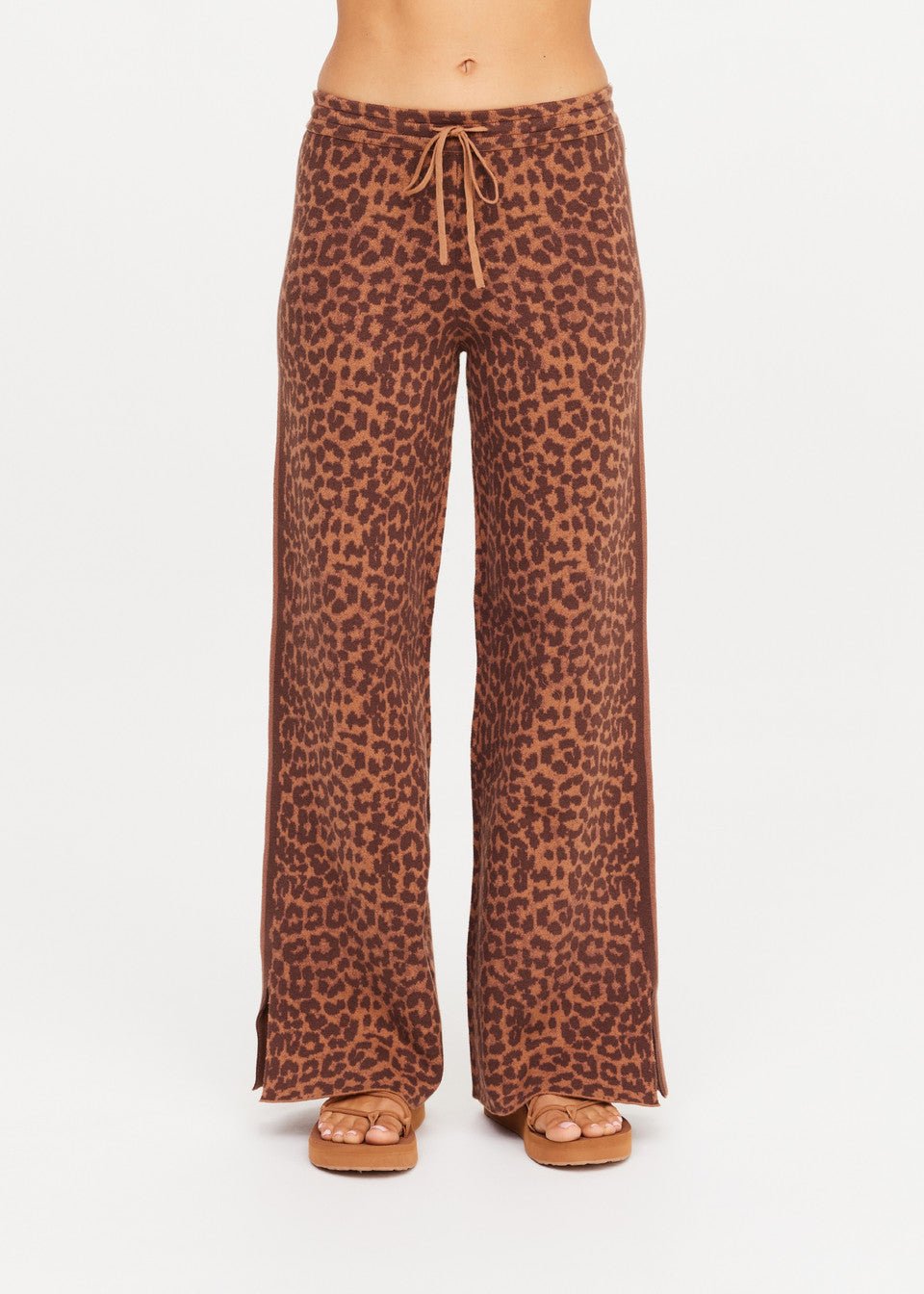The Upside - Malawi Tia Knit Pant Leopard Freya - Kalifornia Jean Bar