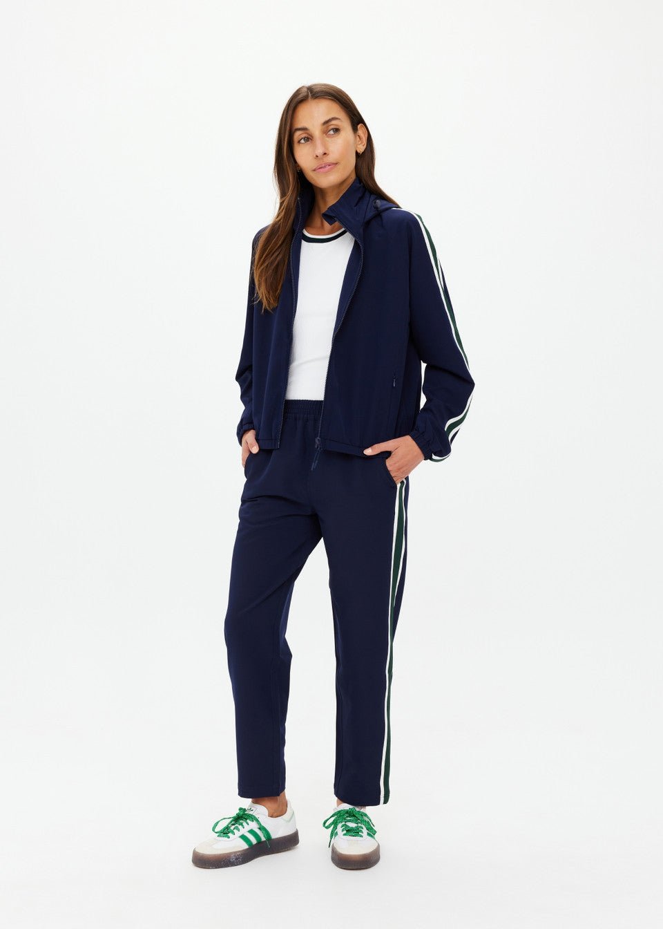 The Upside - Mansi Dawson Run Jacket in Navy - Kalifornia Jean Bar