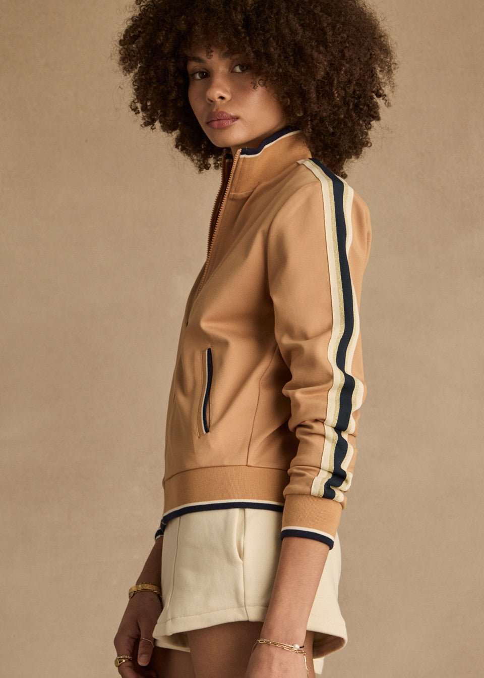The Upside - Ochre Le Sport Margot Zip Jacket - Kalifornia Jean Bar