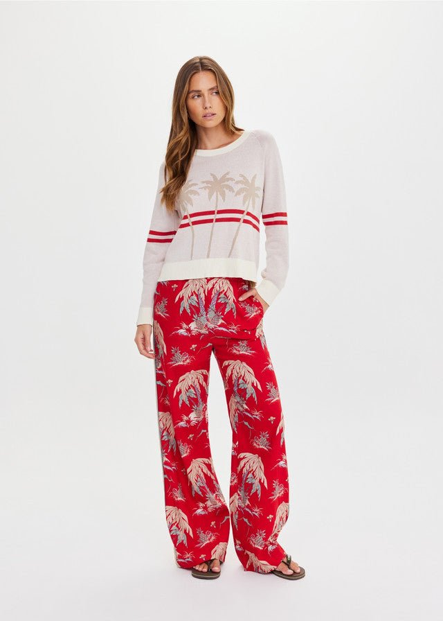 The Upside - Palma Sierra Wide Leg Pant in Holiday - Kalifornia Jean Bar