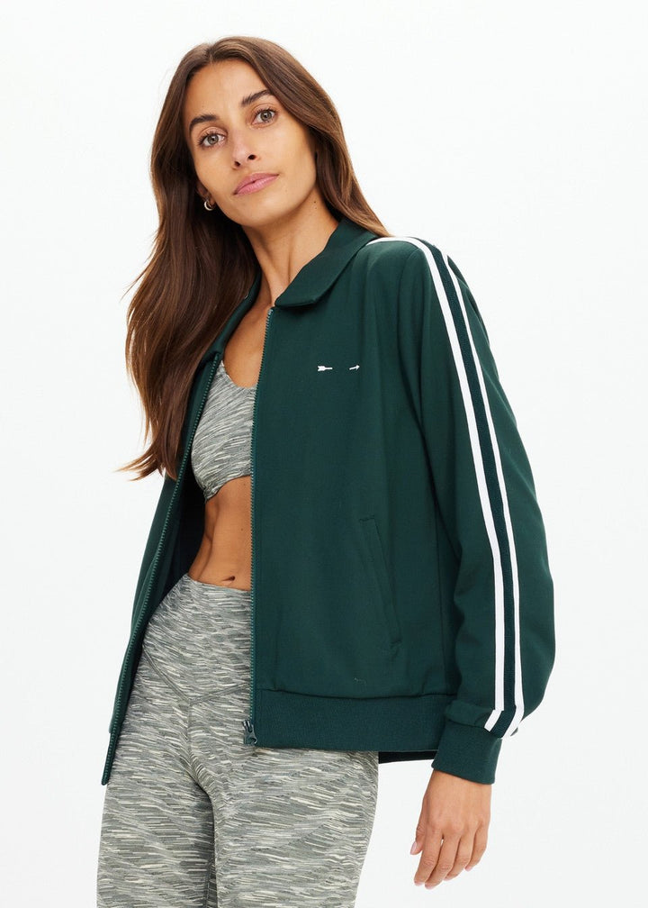 The Upside - Racing Green Cobra Pari Zip Jacket - Kalifornia Jean Bar