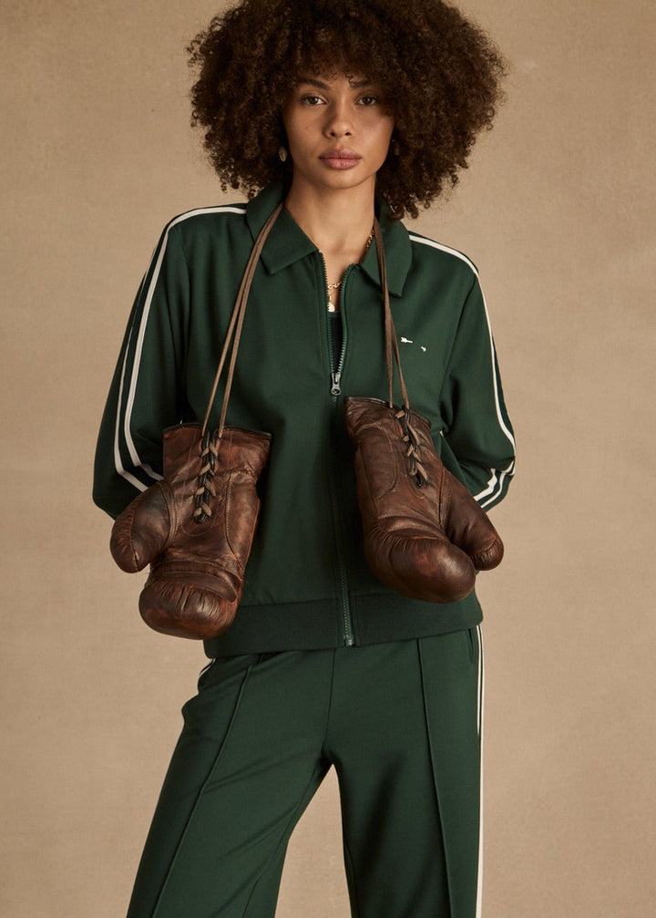 The Upside - Racing Green Cobra Pari Zip Jacket - Kalifornia Jean Bar