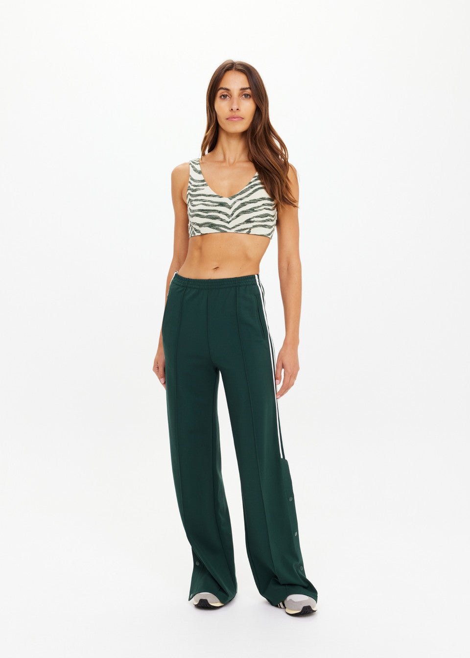 The Upside - Racing Green Cobra Zephyr Wide Leg Pant - Kalifornia Jean Bar