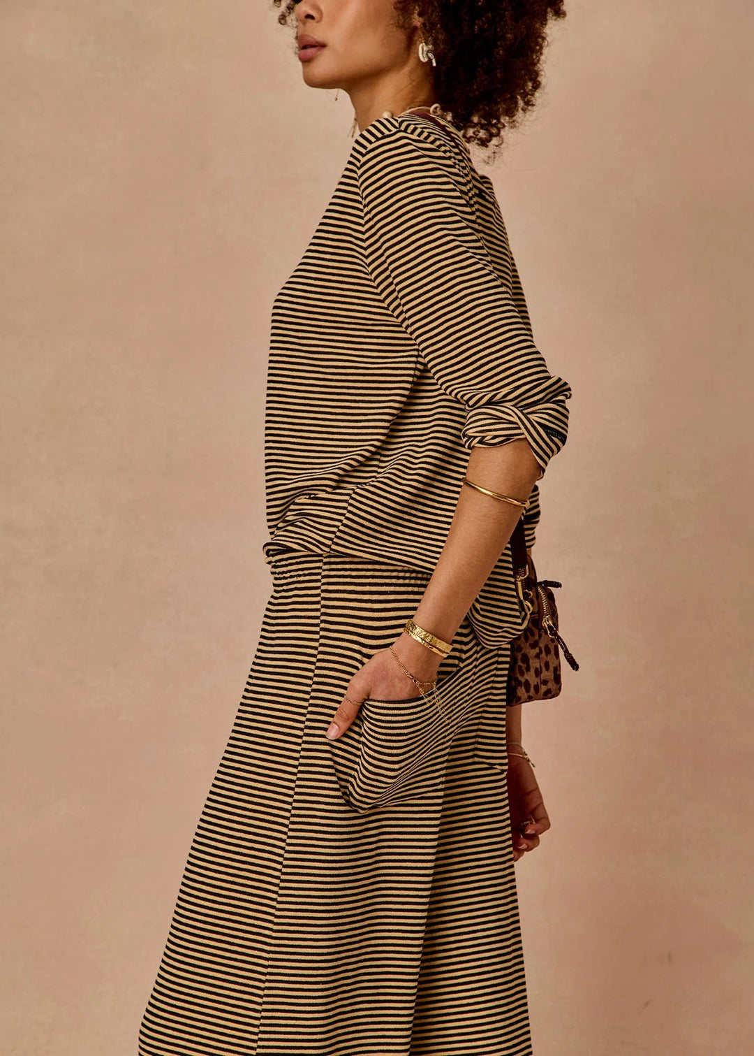 The Upside - Santos Adriel Split Pamt Stripe - Kalifornia Jean Bar