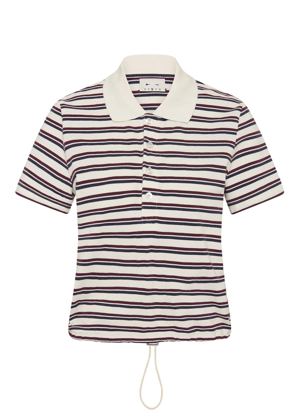 The Upside - Sophie Striped Cropped Polo - Kalifornia Jean Bar