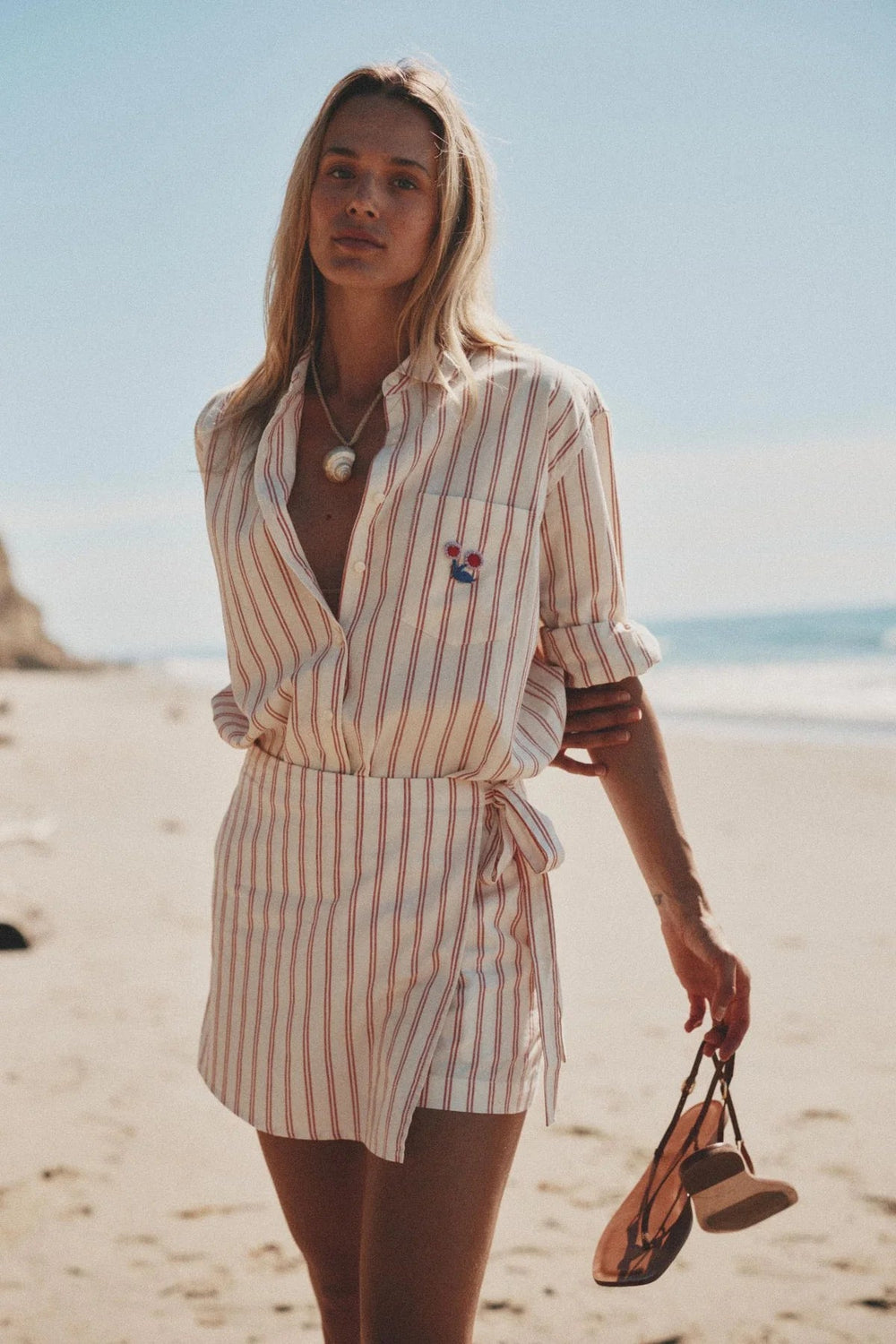 Trovata - Blake Shirt Porto Stripe - Kalifornia Jean Bar