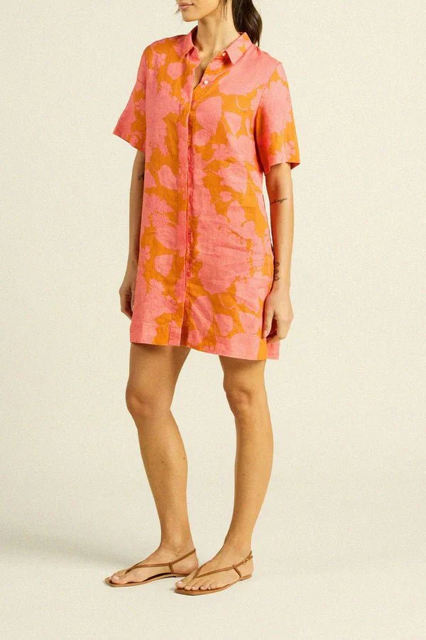 Trovata - Dana Dress in Amberglow - Kalifornia Jean Bar