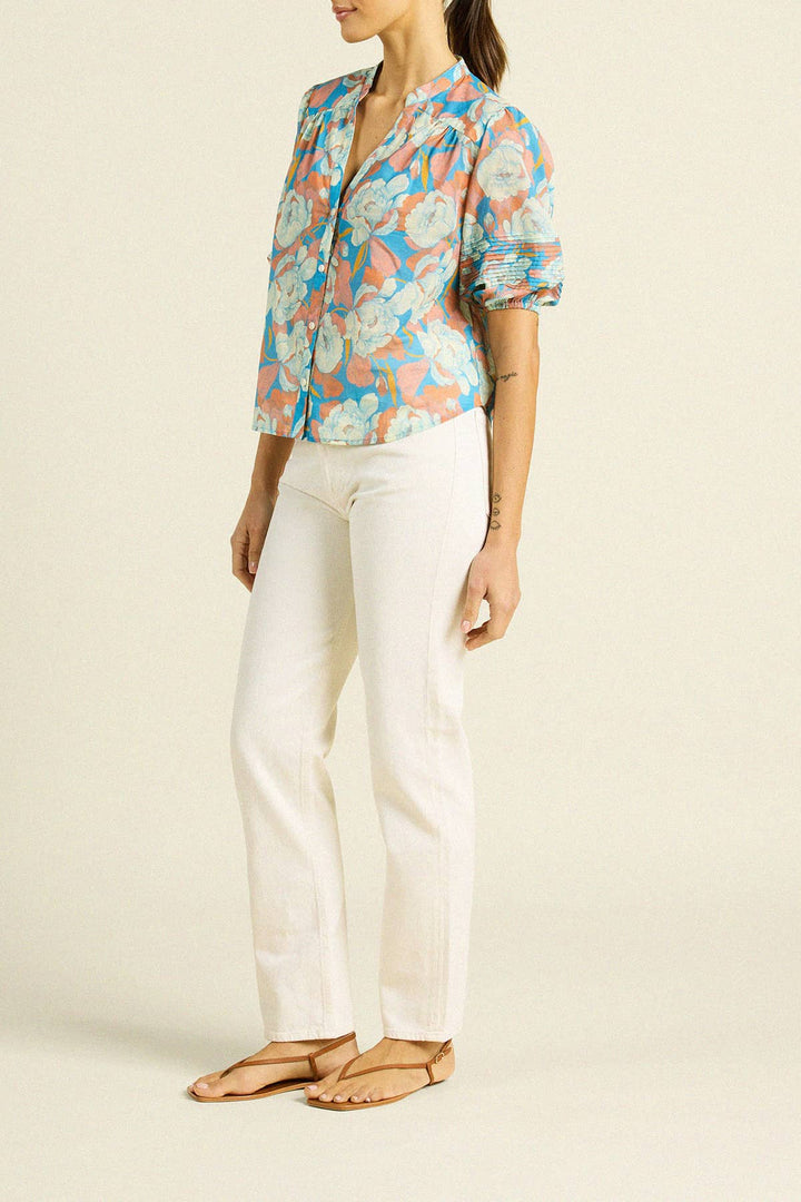 Trovata - Loran Blouse in Twilight Floral - Kalifornia Jean Bar