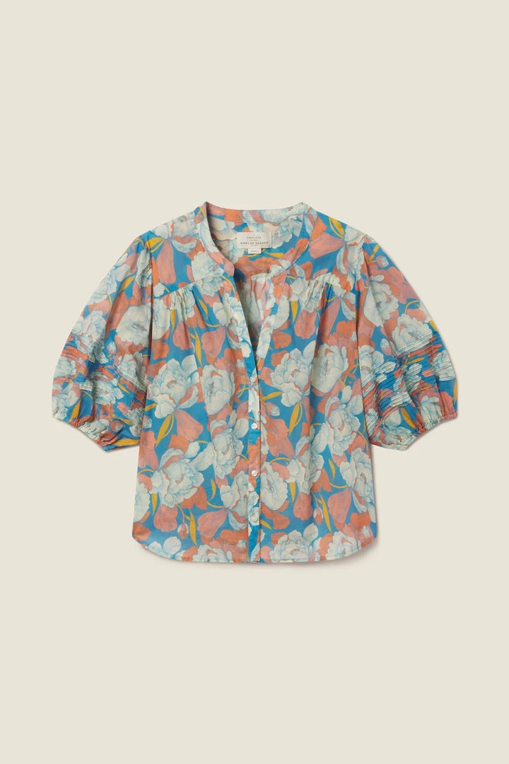 Trovata - Loran Blouse in Twilight Floral - Kalifornia Jean Bar
