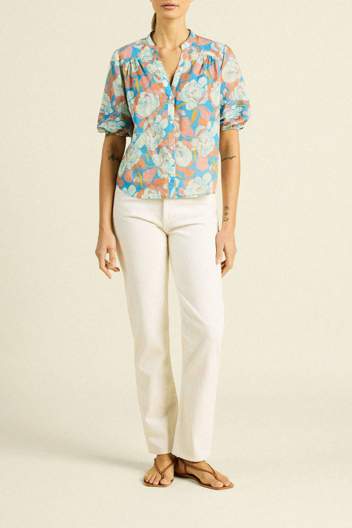 Trovata - Loran Blouse in Twilight Floral - Kalifornia Jean Bar