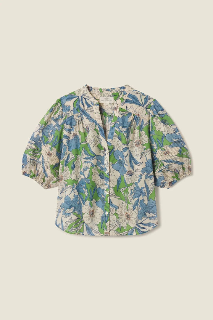Trovata - Loren Blouse in Oasis Floral - Kalifornia Jean Bar