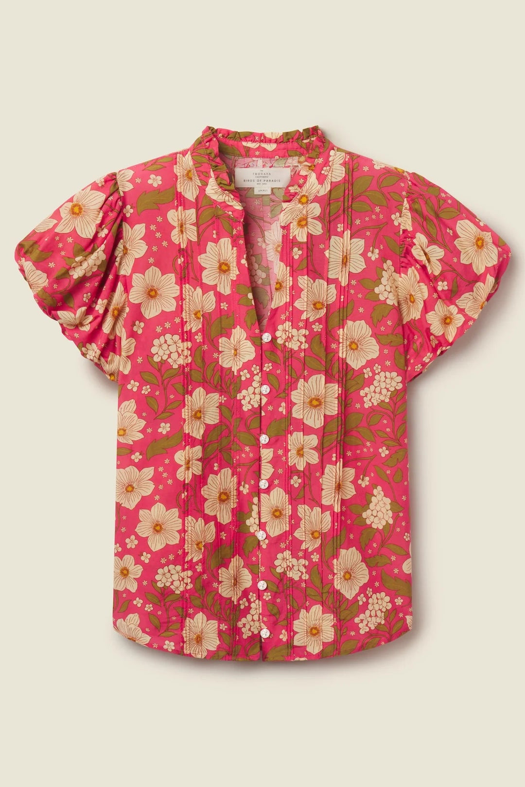 Trovata - Luna Blouse in Rancho Rose - Kalifornia Jean Bar
