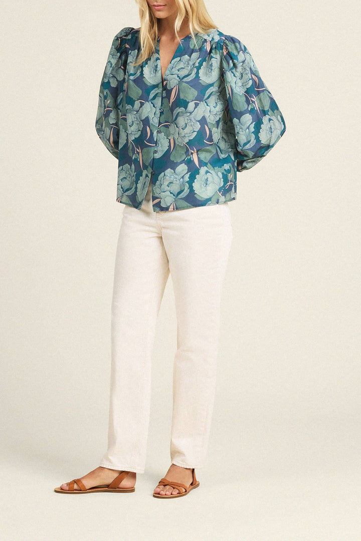 Trovata - Malsey Blouse Hushed Meadow - Kalifornia Jean Bar