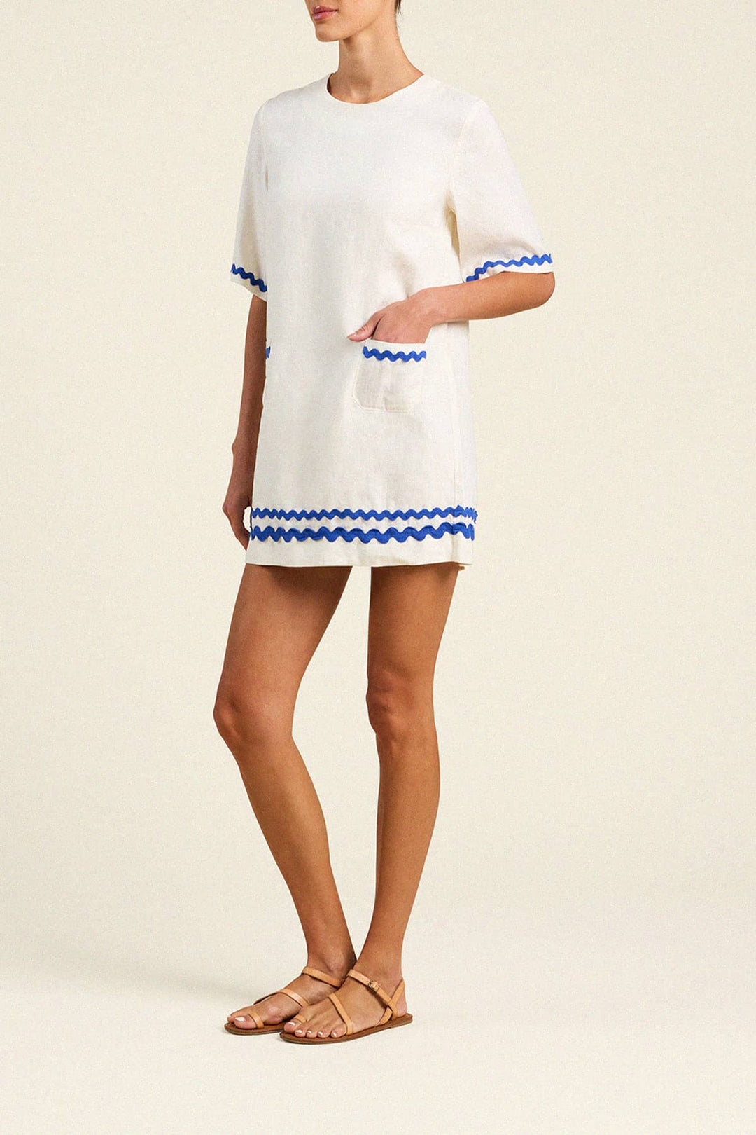 Trovata - Manu Dress in Ivory - Kalifornia Jean Bar