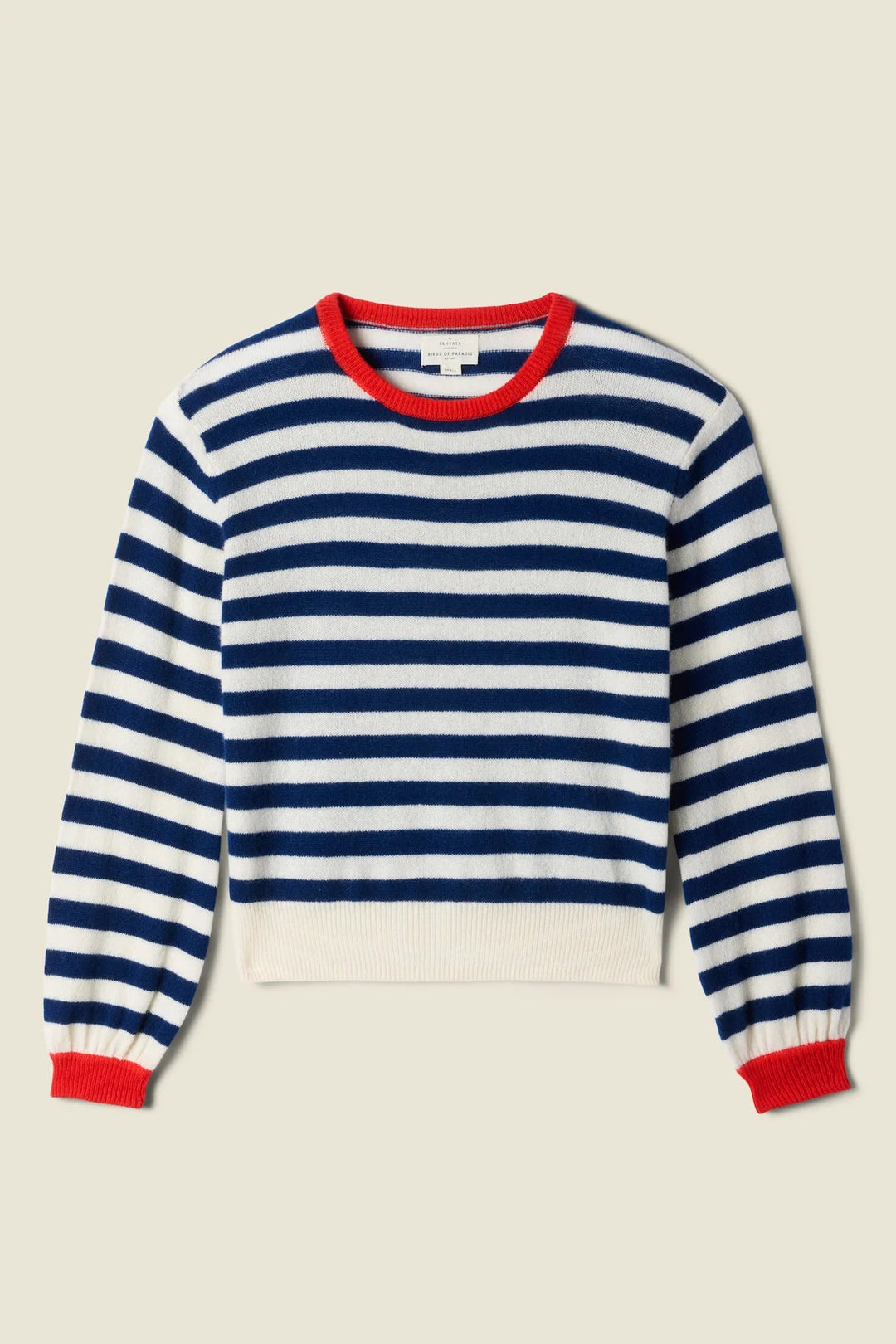 Trovata - Navy Stripe With Red Ryann Sweater - Kalifornia Jean Bar