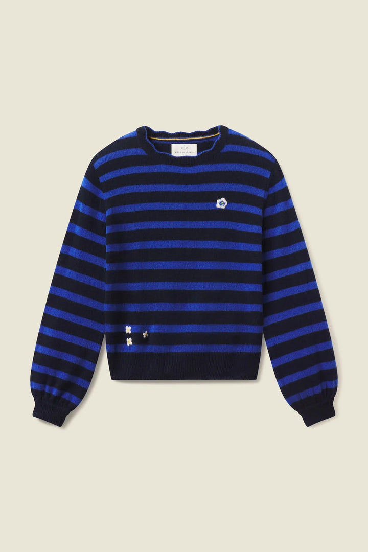 Trovata - Navy/Blue Stripe Ryann Sweater - Kalifornia Jean Bar