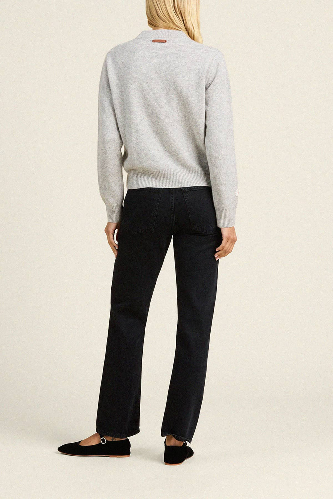Trovata - Oksana Grey Cashmere Sweater - Kalifornia Jean Bar