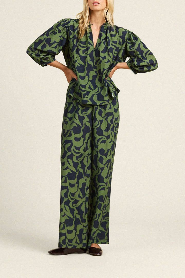 Trovata - Orly Blouse Muted Canopy - Kalifornia Jean Bar