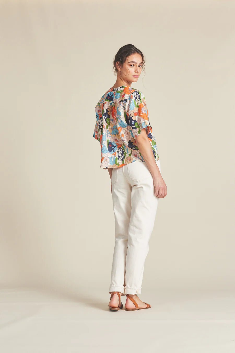 Trovata - Selva Floral Neve Shirt - Kalifornia Jean Bar