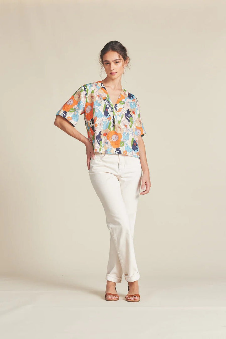 Trovata - Selva Floral Neve Shirt - Kalifornia Jean Bar