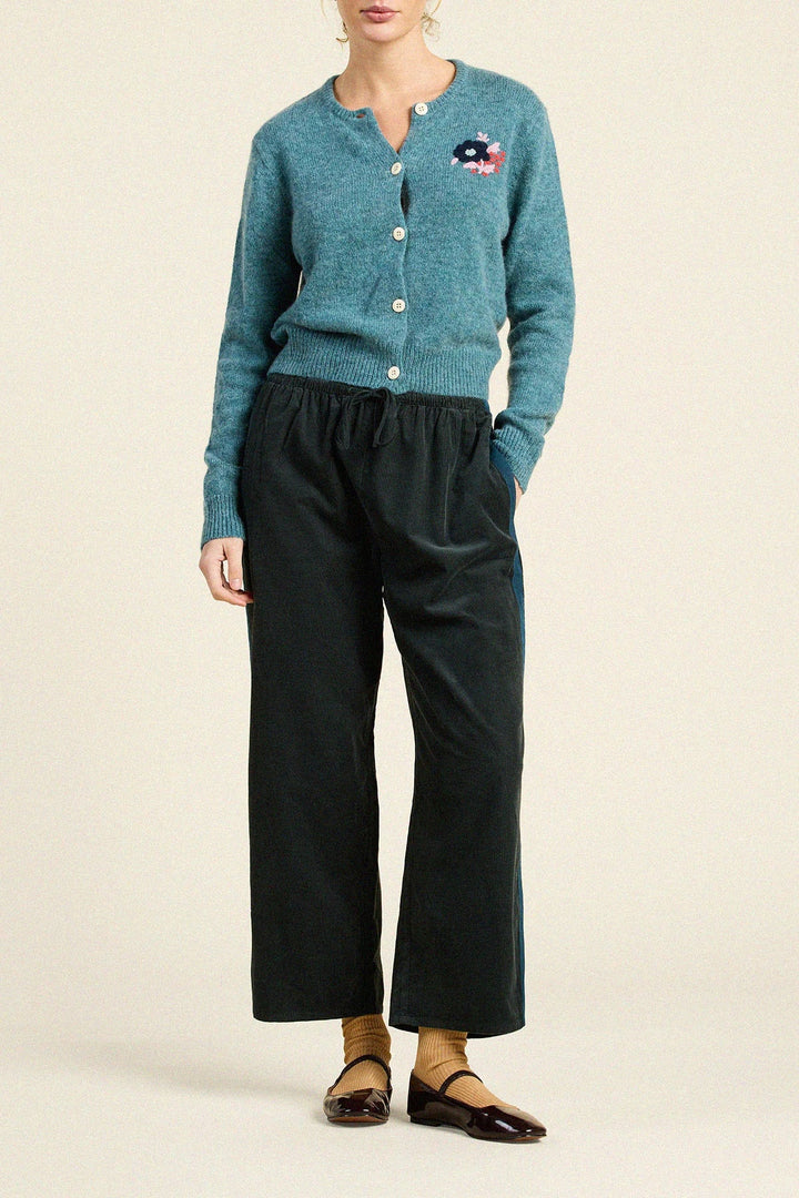 Trovata - Teagan Cardigan in Teal - Kalifornia Jean Bar