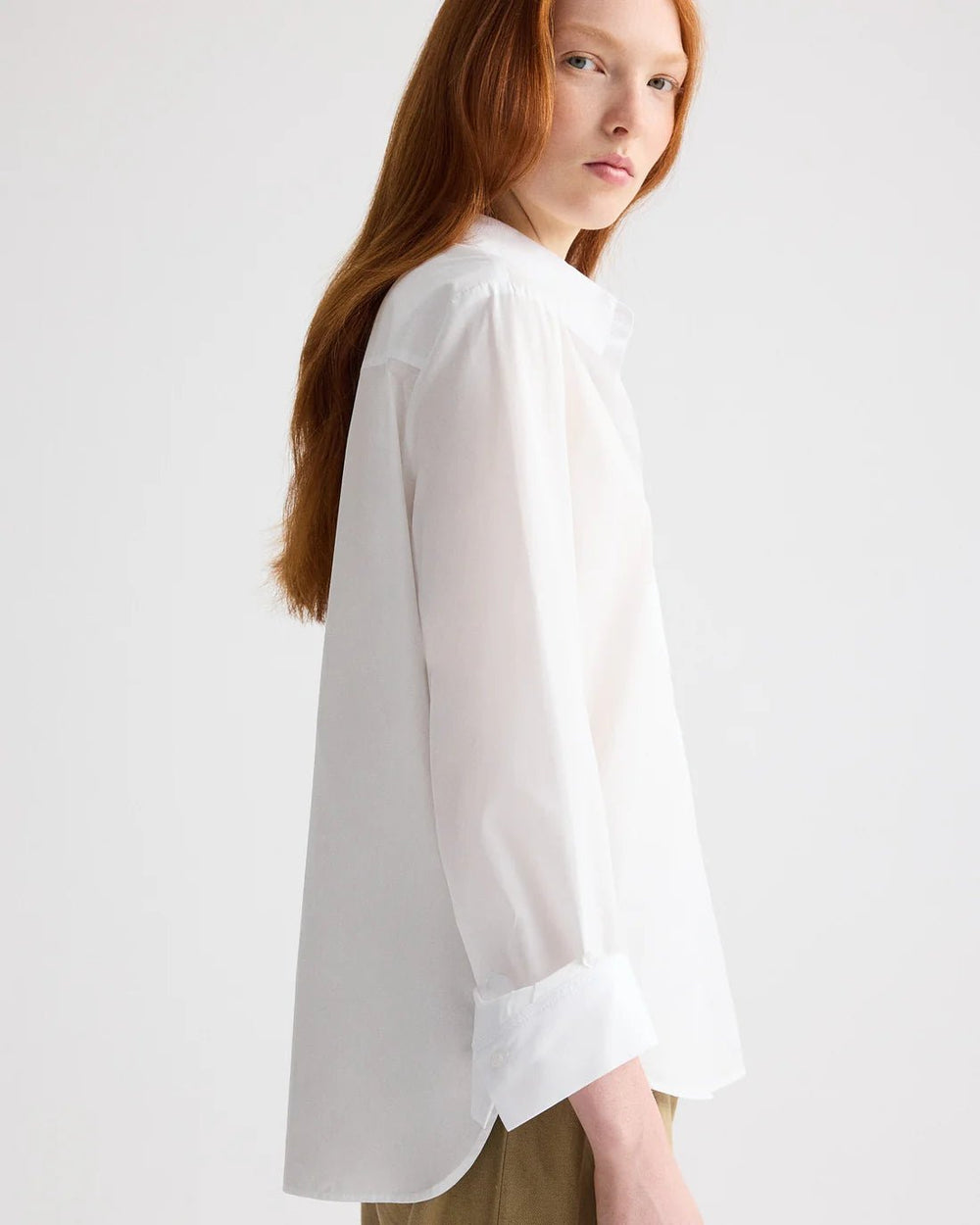 TWP - Boyfriend Superfine Cotton Shirt in White - Kalifornia Jean Bar